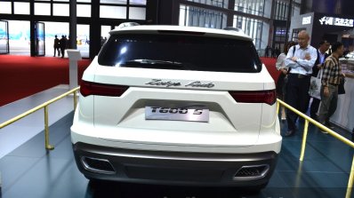 Zotye T600 S concept rear at the 2015 Shanghai Auto Show
