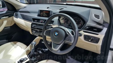 2016 BMW X1 interior at the Auto Expo 2016