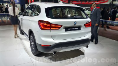 2016 BMW X1 rear quarter at the Auto Expo 2016