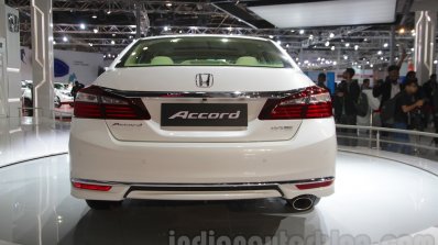 2016 Honda Accord Hybrid rear at the Auto Expo 2016