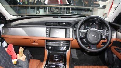 2016 Jaguar XF dashboard at the Auto Expo 2016