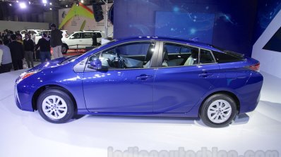 2016 Toyota Prius side at Auto Expo 2016