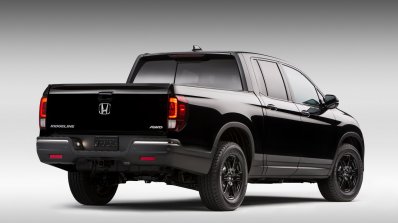 2017 Honda Ridgeline black rear three quarters