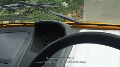 Bajaj Qute speedometer snapped testing in Trivandrum