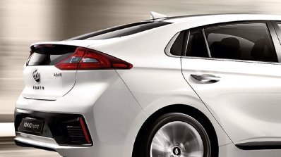 Hyundai Ioniq hybrid rear-end side view