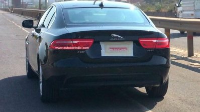 Jaguar XE rear spied in India