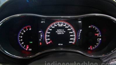 Jeep Grand Cherokee SRT instrument cluster at Auto Expo 2016