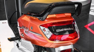 Mahindra Gusto 125 orange at Auto Expo 2016