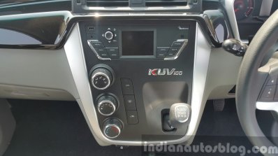 Mahindra KUV100 center console close first drive review