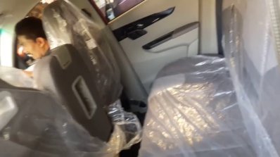 Mahindra KUV100 rear door inner panel spied upclose