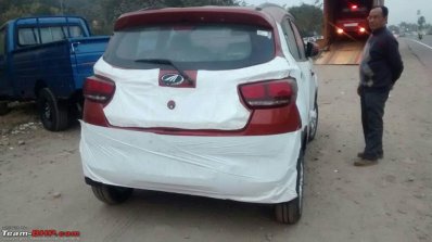 Mahindra KUV100 rear spied