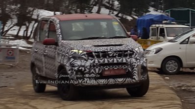 Mahindra Quanto facelift front spied testing