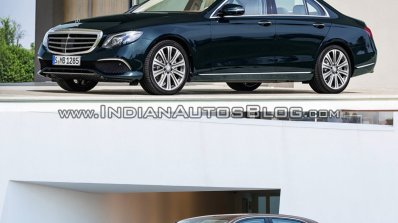 Mercedes E Class (W213) vs Mercedes E Class (W212) front three quarter low Old vs New