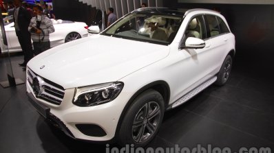 Mercedes GLC front three quarters view at Auto Expo 2016