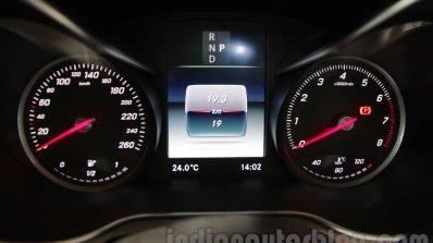 Mercedes GLC instrument cluster at Auto Expo 2016