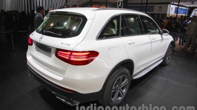 Mercedes GLC rear three quarters at Auto Expo 2016