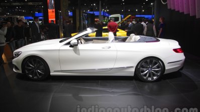 Mercedes S-Class Cabriolet side at Auto Expo 2016