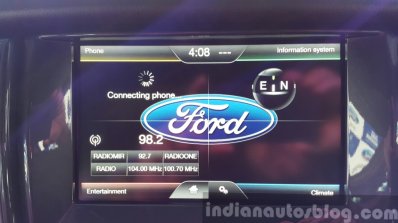 New Ford Endeavour Ford SYNC menu In Images