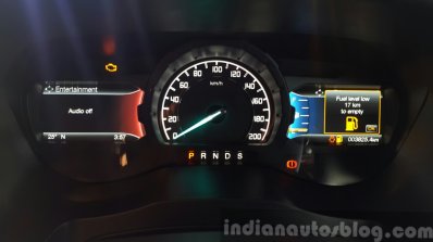 New Ford Endeavour instrument cluster In Images