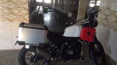 Royal Enfield Himalayan side spied undisguised