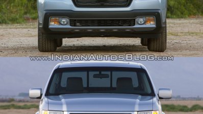 Second-gen 2017 Honda Ridgeline vs first-gen Honda Ridgeline front