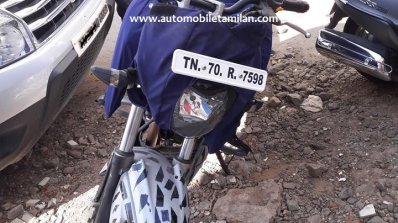 TVS Apache 200 front spied