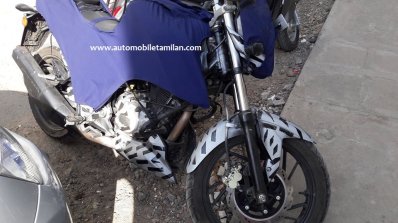 TVS Apache 200 side spied