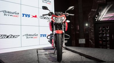 TVS Apache RTR 200 4V front launched
