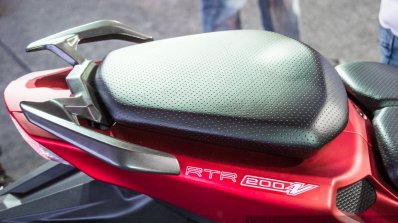 TVS Apache RTR 200 4V rear seat handles launched