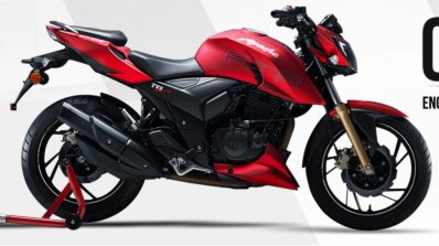 TVS Apache RTR 200 4V side leaked