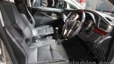 Toyota Innova Crysta front seats at Auto Expo 2016