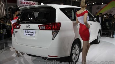Toyota Innova Crysta rear quarters at Auto Expo 2016