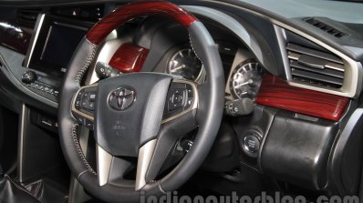Toyota Innova Crysta steering at Auto Expo 2016