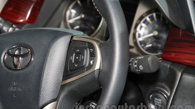 Toyota Innova Crysta steering mounted controls at Auto Expo 2016