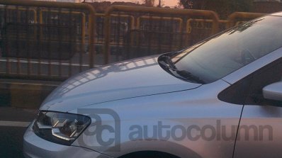 VW Vento with LED DRLs cluster spied