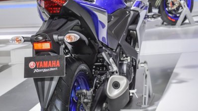 2015 Yamaha R3 tail lamp at Auto Expo 2016