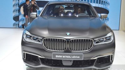 2016 BMW 7 Series M760Li xDrive front at the 2016 Geneva Motor Show Live