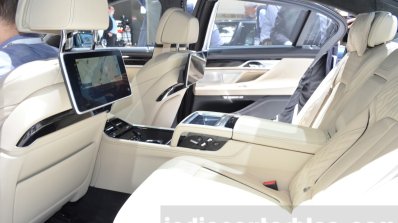 2016 BMW 7 Series M760Li xDrive rear cabin at the 2016 Geneva Motor Show Live