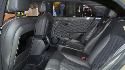 2016 Bentley Mulsanne Speed (facelift) rear seat at the 2016 Geneva Motor Show Live
