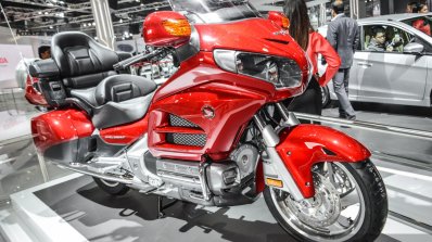 2016 Honda Goldwing brakes at Auto Expo 2016