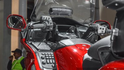 2016 Honda Goldwing controls at Auto Expo 2016