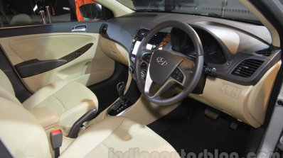 2016 Hyundai Verna interior at Auto Expo 2016