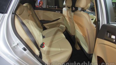 2016 Hyundai Verna rear seat at Auto Expo 2016