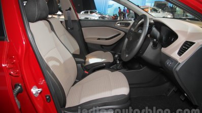 2016 Hyundai i20 front seats at the Auto Expo 2016