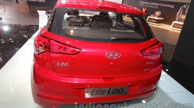 2016 Hyundai i20 rear at the Auto Expo 2016