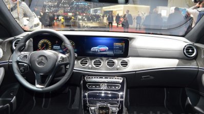 2016 Mercedes E Class (W213) dashboard at the Geneva Motor Show Live