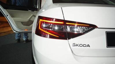 2016 Skoda Superb rear end launched in India