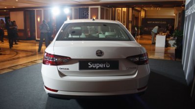 2016 Skoda Superb rear launched in India