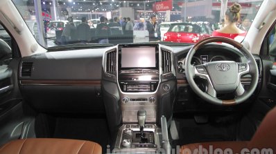 2016 Toyota Land Cruiser dashboard at Auto Expo 2016