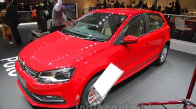 2016 VW Polo front quarter at the Auto Expo 2016